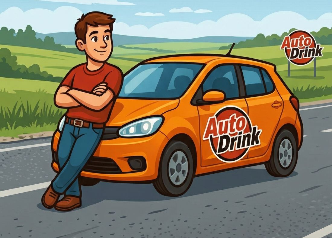 Řidič Auto Drink připravený převzít volant zákazníkova vozu u Brna